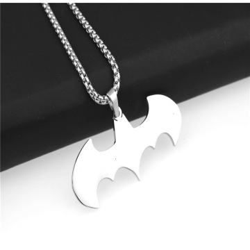 Hip Hop Jewelry Silver Jewelry Stainless Steel Jewelry Charms Bat Pendants Necklace